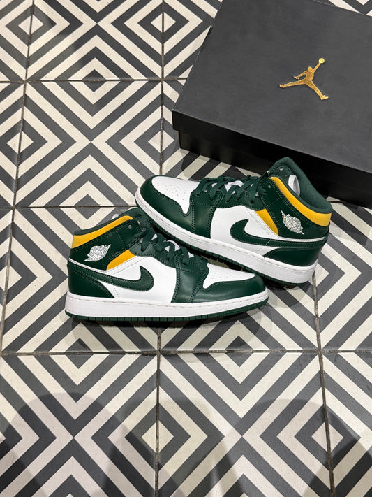 Jordan 1 Mid Noble Green (Taille 36)