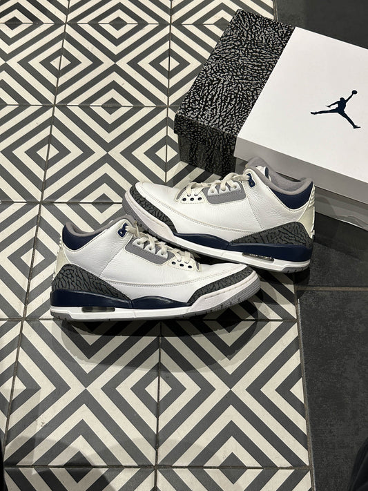 Jordan 3 Midnight Navy (Taille 43)