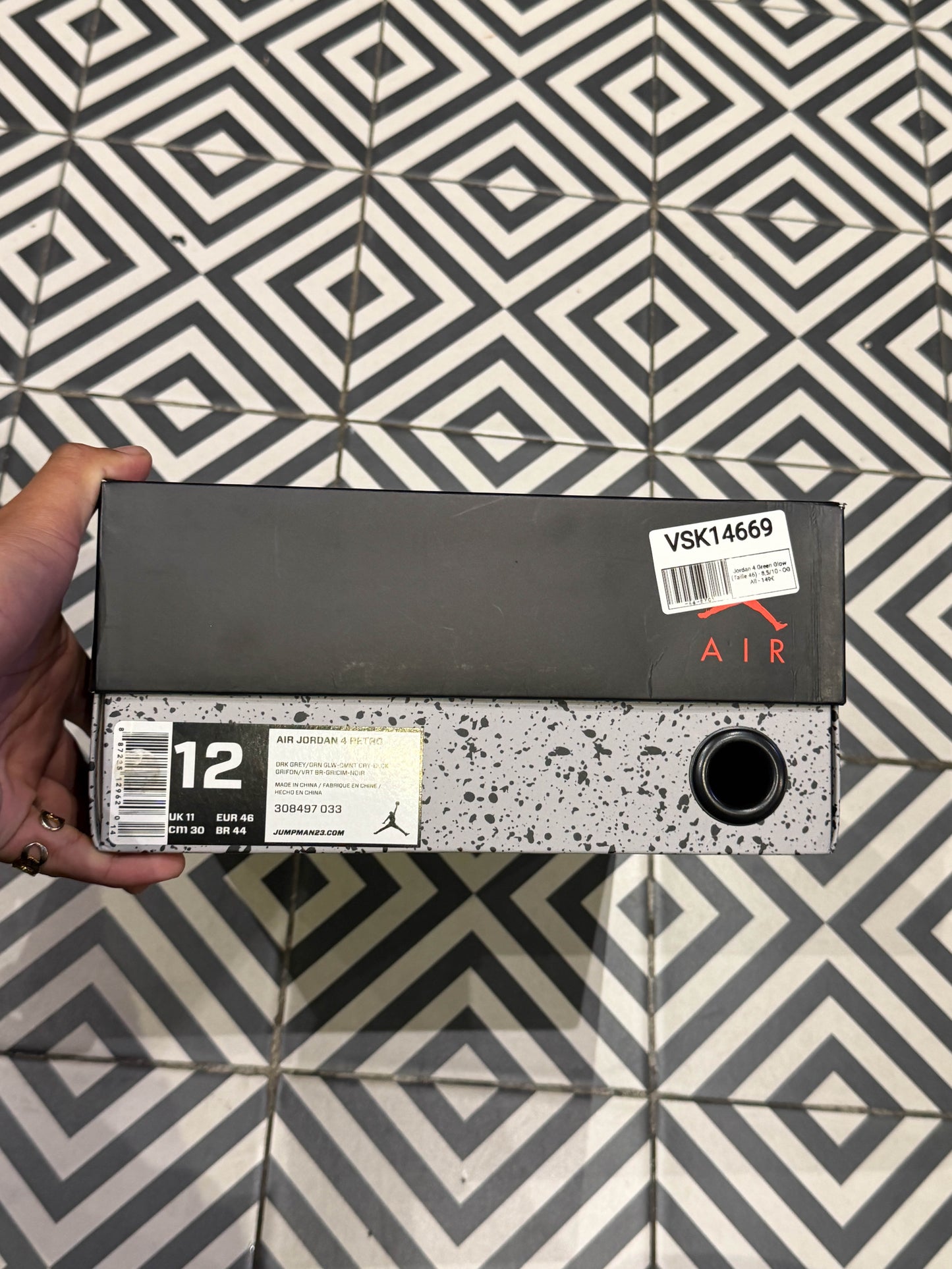 Jordan 4 Green Glow (Taille 46)