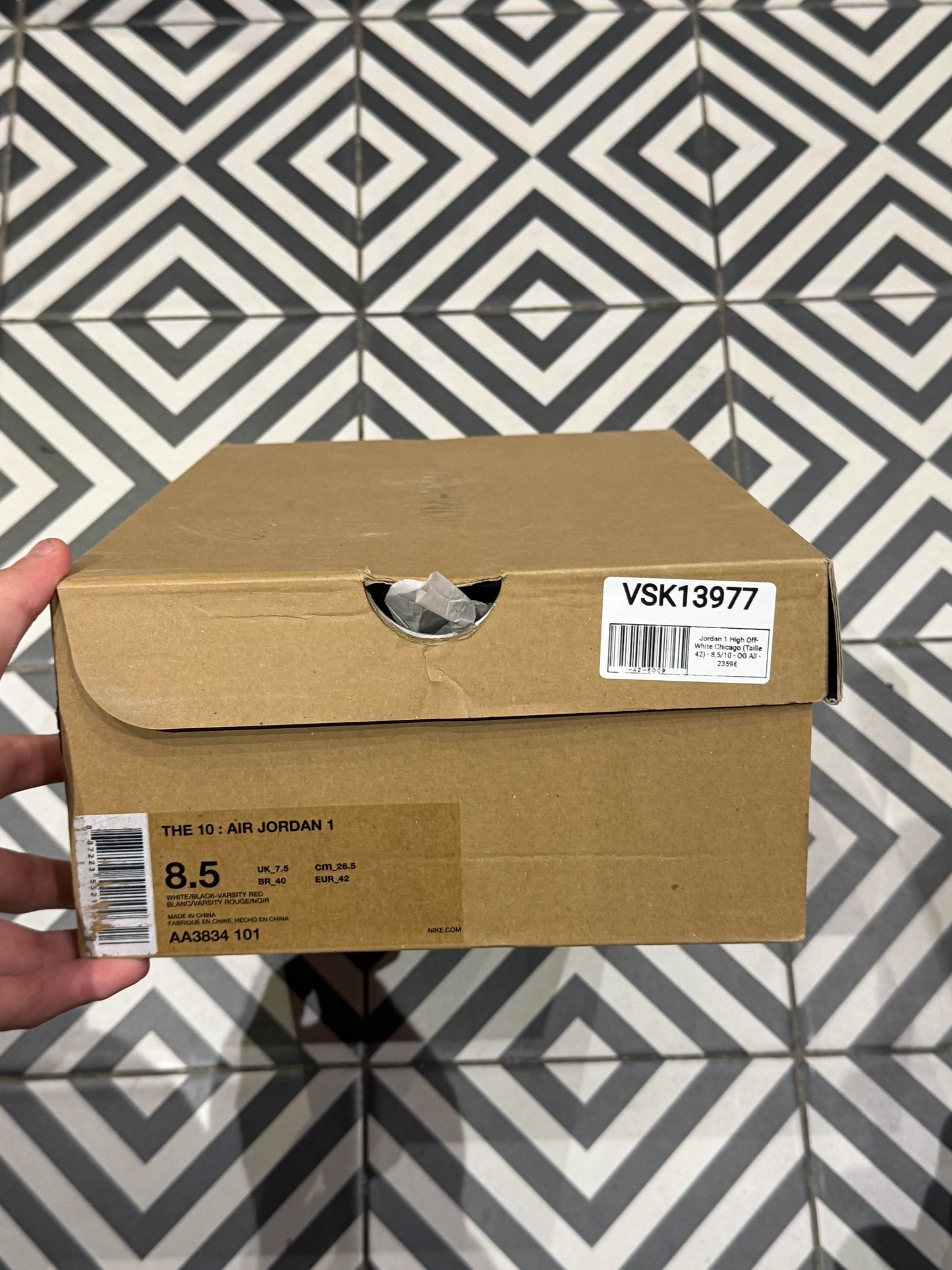 Jordan 1 High Off-White Chicago (Taille 42)