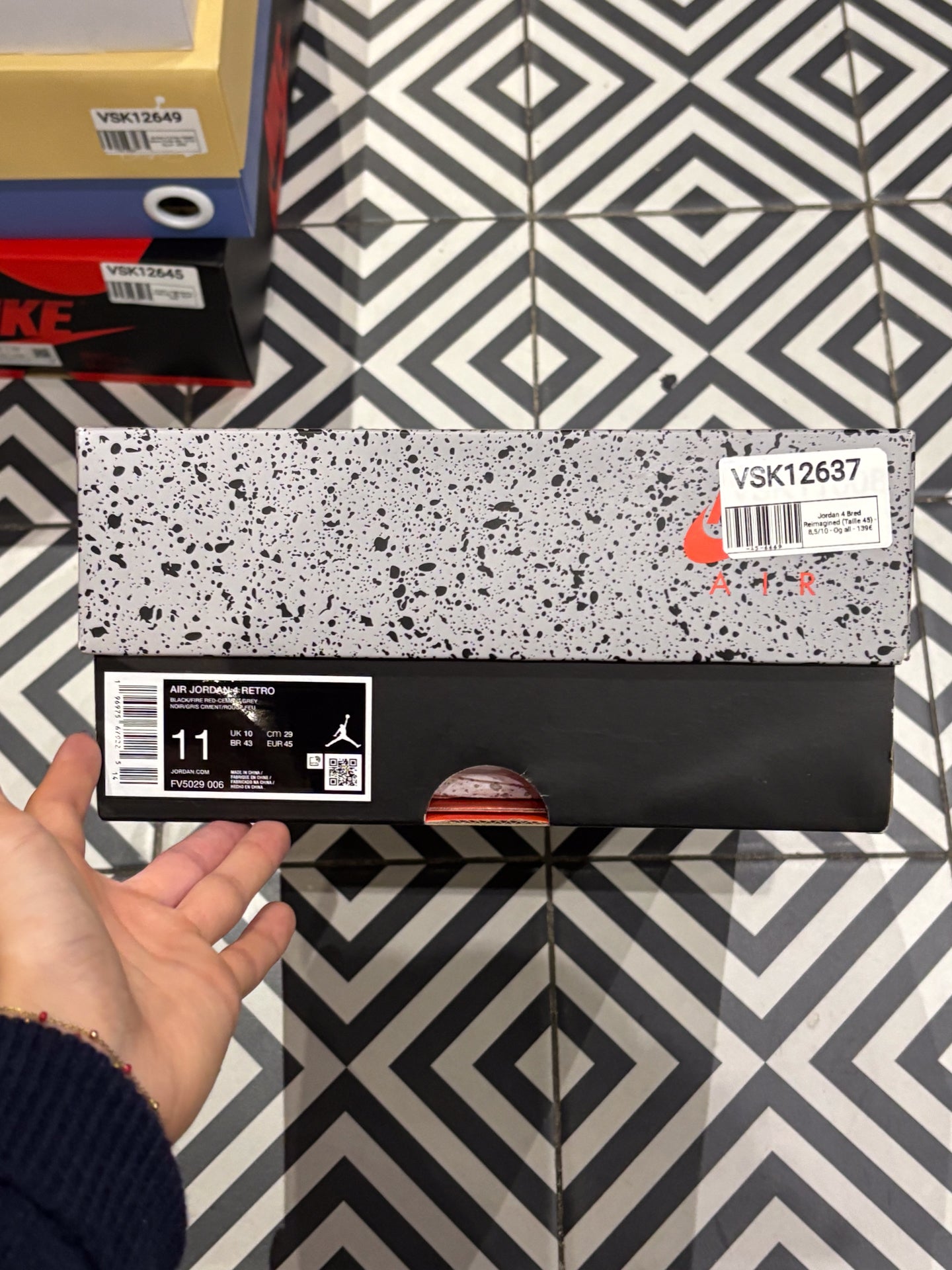 Jordan 4 Bred Reimagined (Taille 45)
