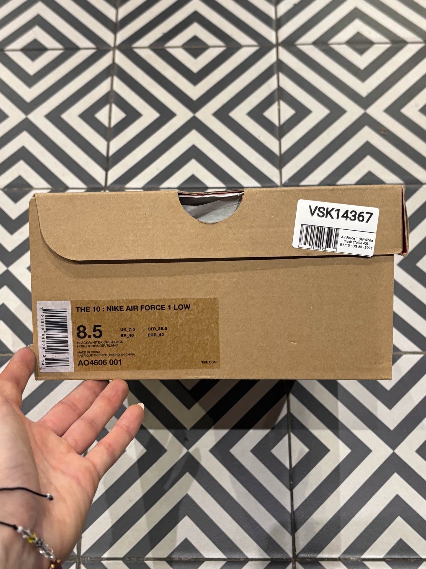 Air Force 1 Off-White Black (Taille 42)