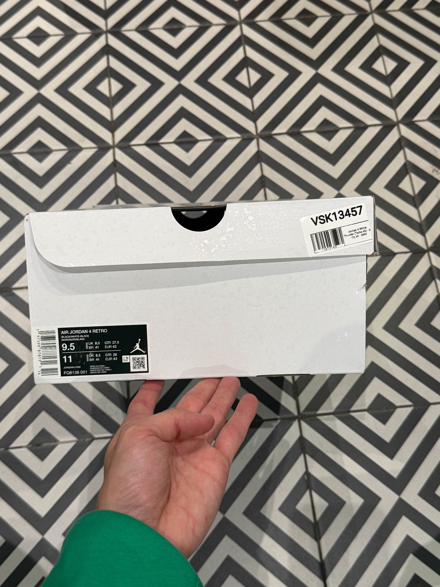 Jordan 4 White Thunder (Taille 43)