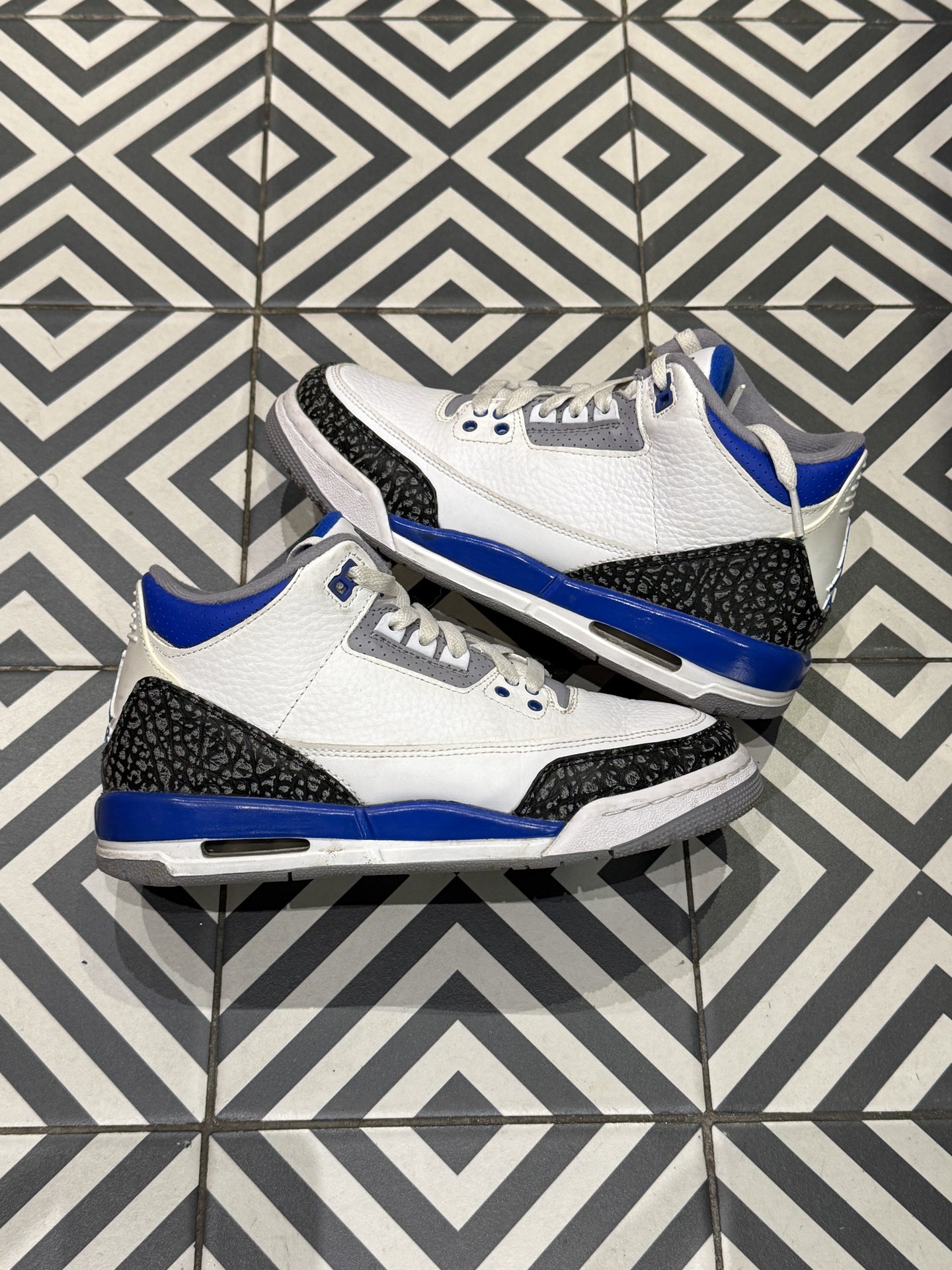 Jordan 3 Racer Blue GS (Taille 36,5)