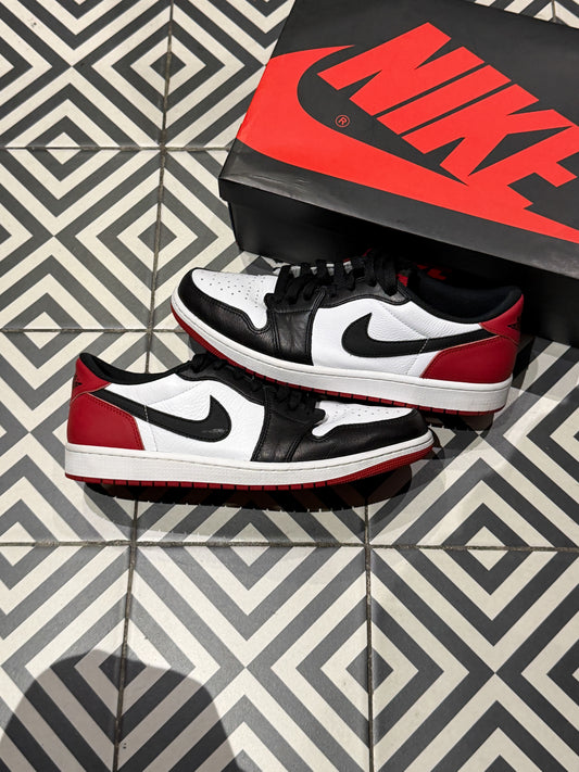 Jordan 1 Low Bred Toe (Taille 45)