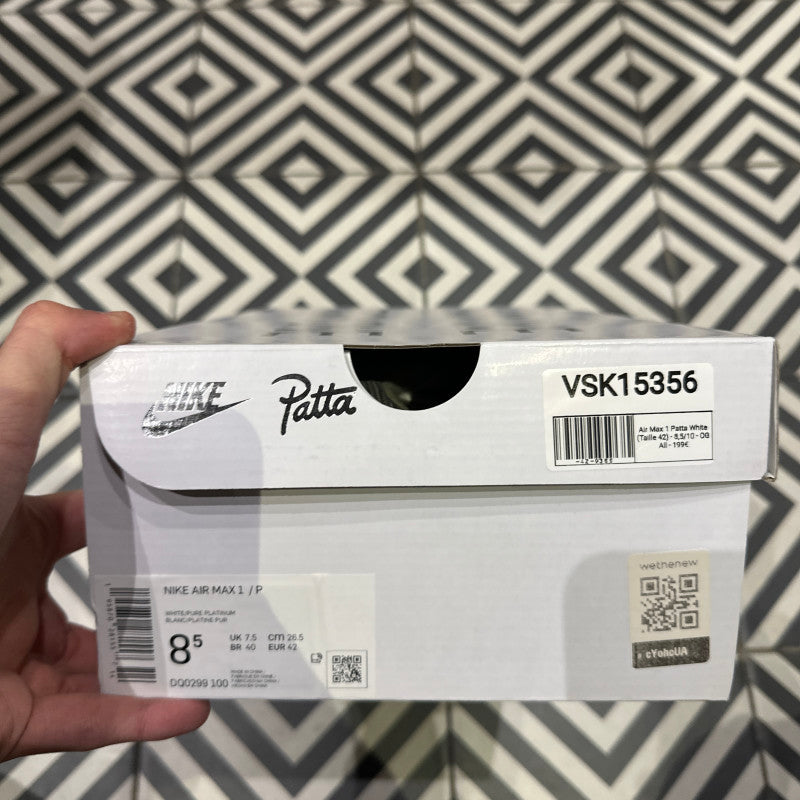 Air Max 1 Patta White (Taille 42)