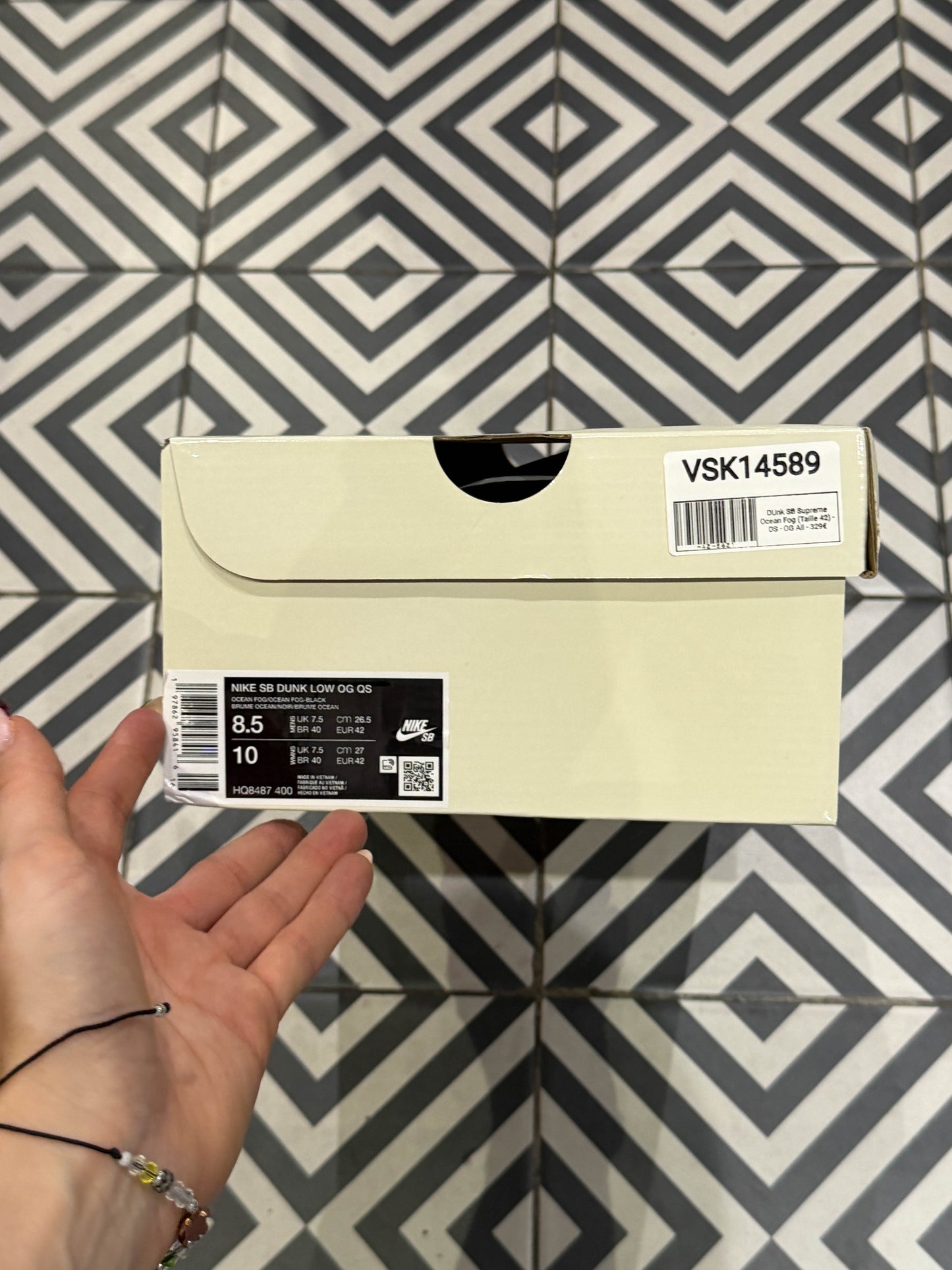 DUnk SB Supreme Ocean Fog (Taille 42)