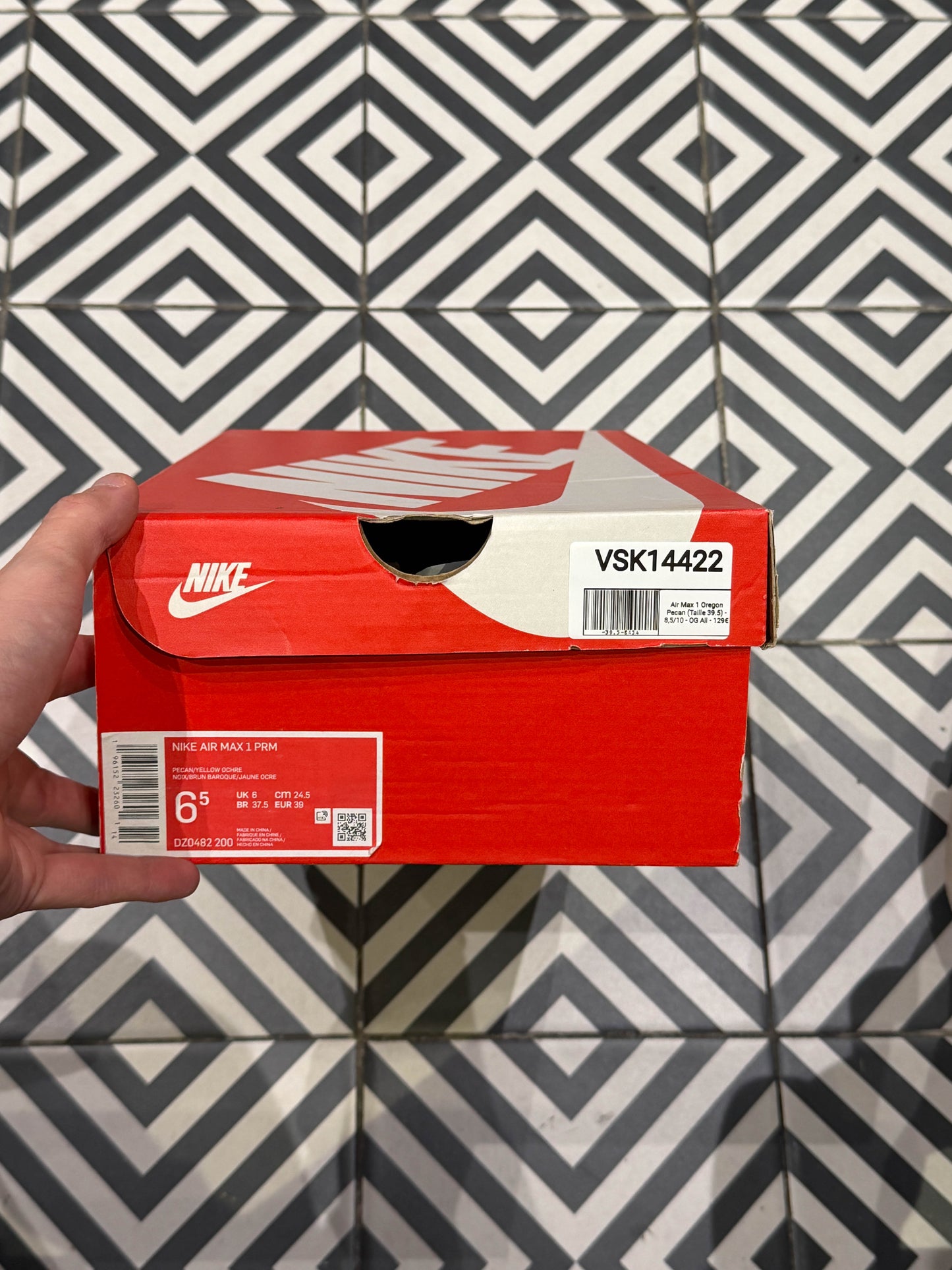 Air Max 1 Oregon Pecan (Taille 39.5)