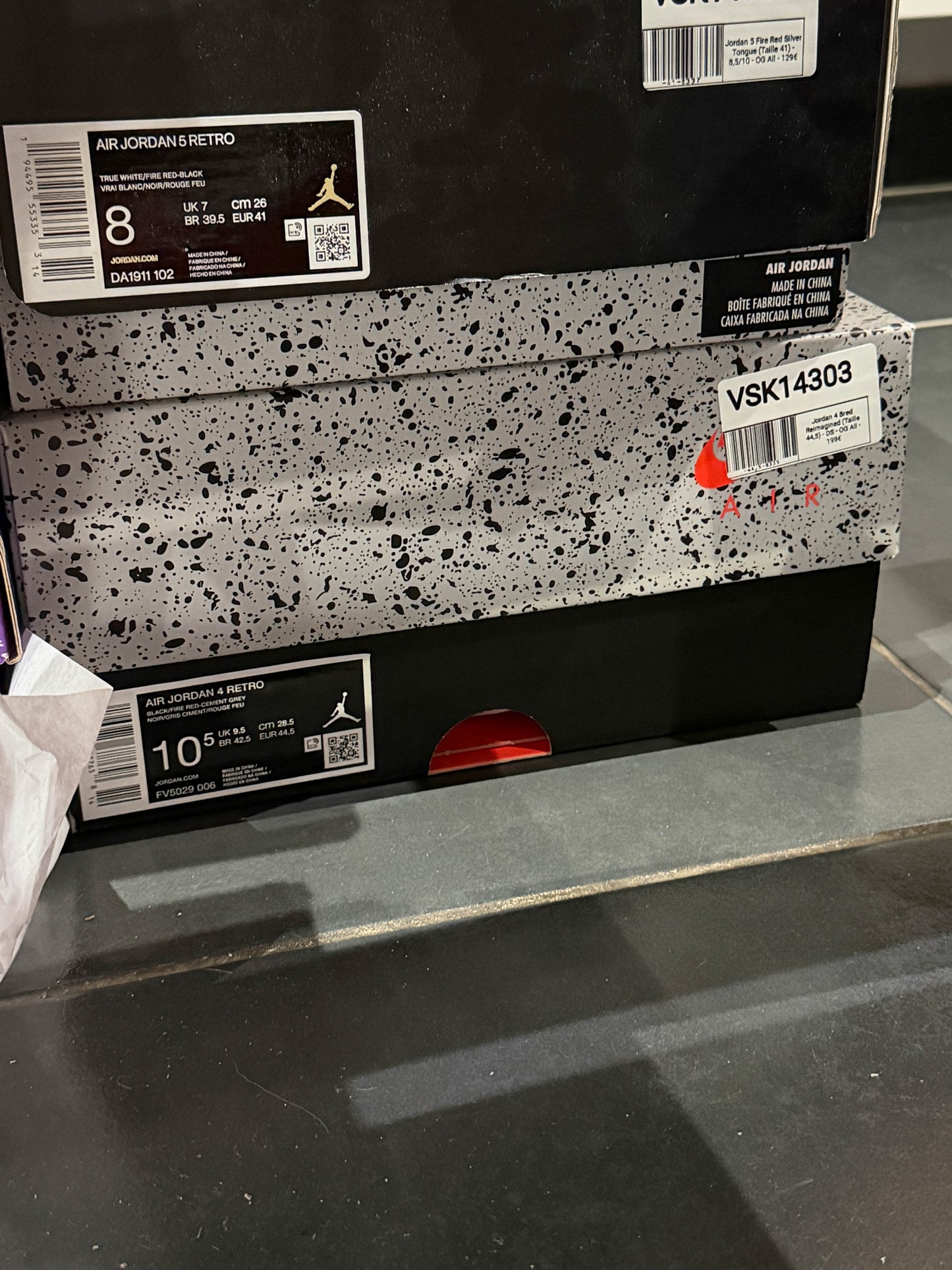 Jordan 4 Bred Reimagined (Taille 44,5)