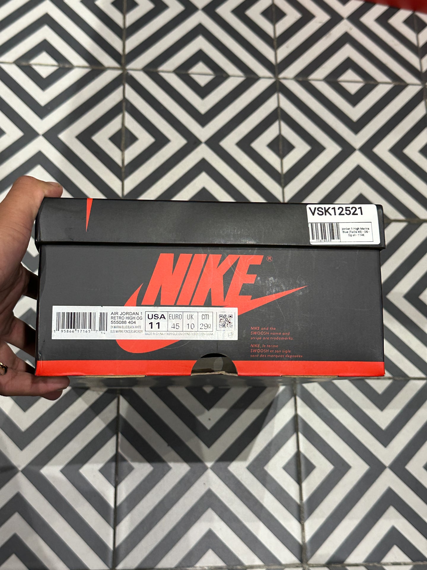 jordan 1 High Marina Blue (Taille 45)