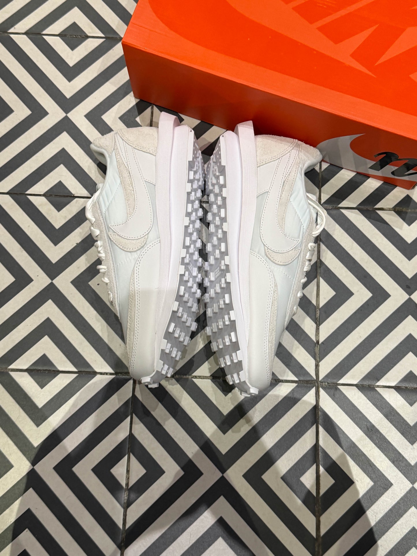 Sacai Ld Waffle Nylon White (Taille 42,5)