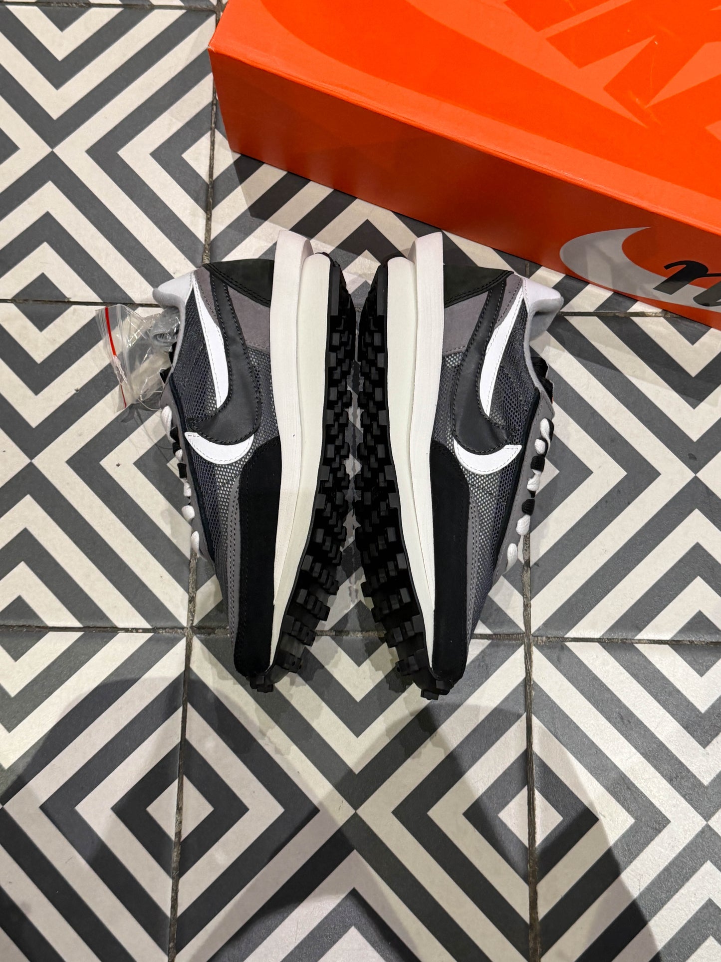 Sacai LD Waffle Nylon Black (Taille 37,5)