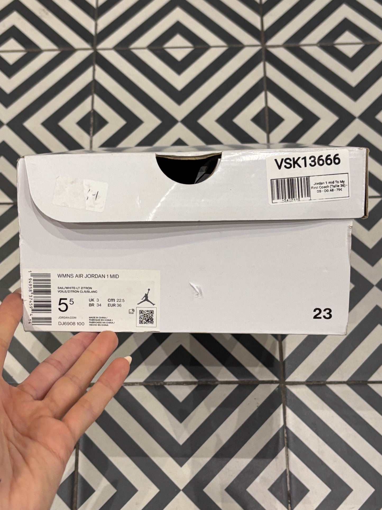 Jordan 1 mid To My First Coach (Taille 36)