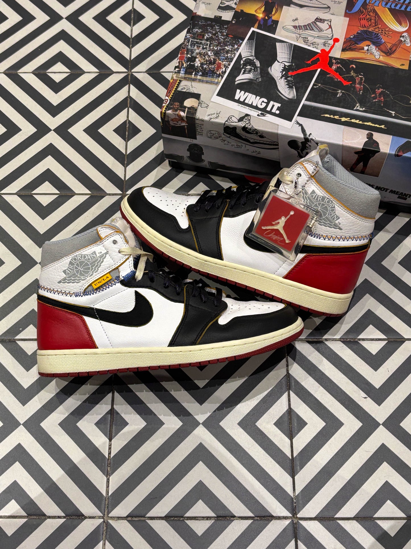 Jordan 1 High Union Black Toe (Taille 44)