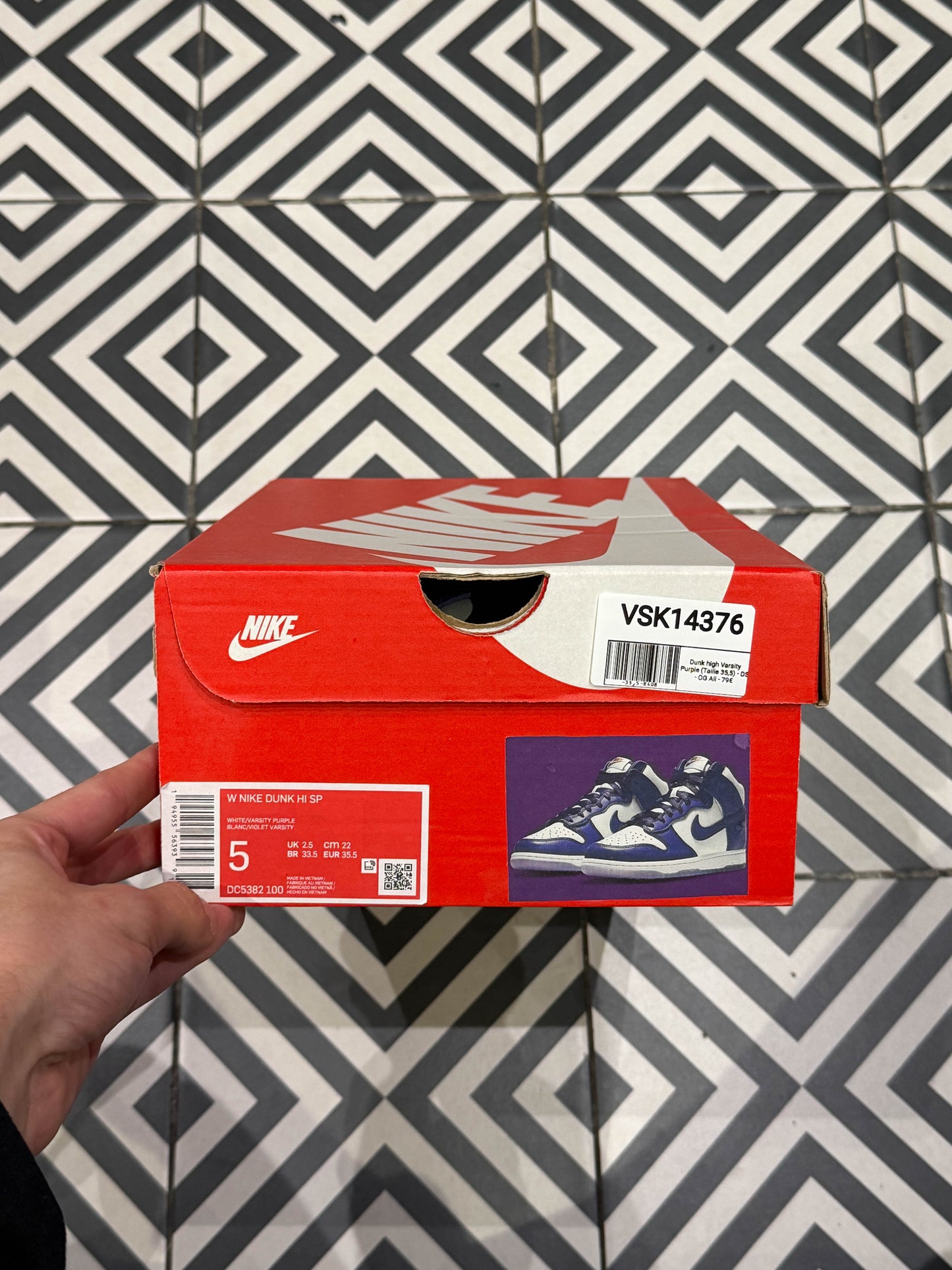 Dunk high Varsity Purple (Taille 35,5)