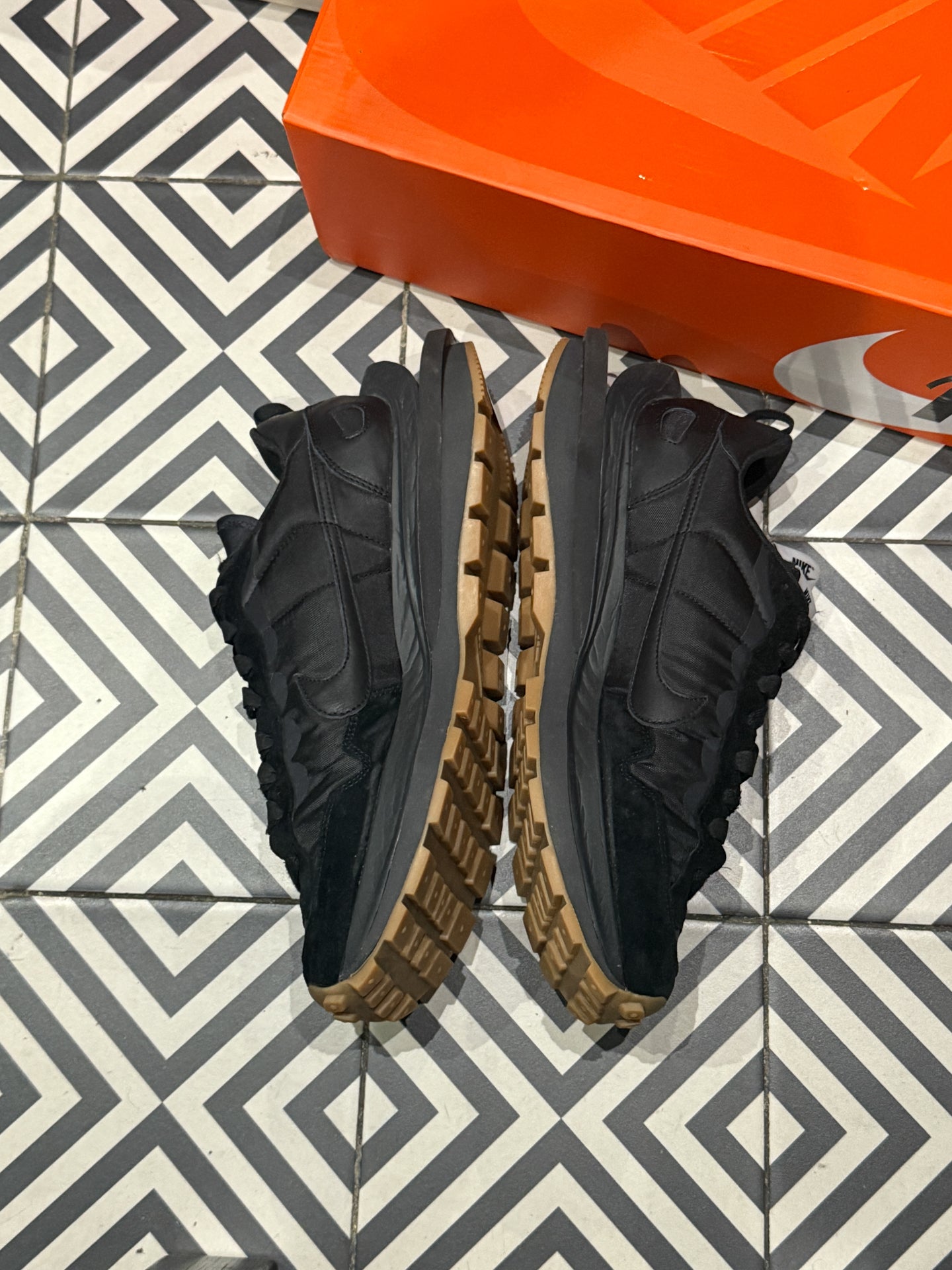 Sacai Vaporwafffle Black Gum (Taille 47,5)