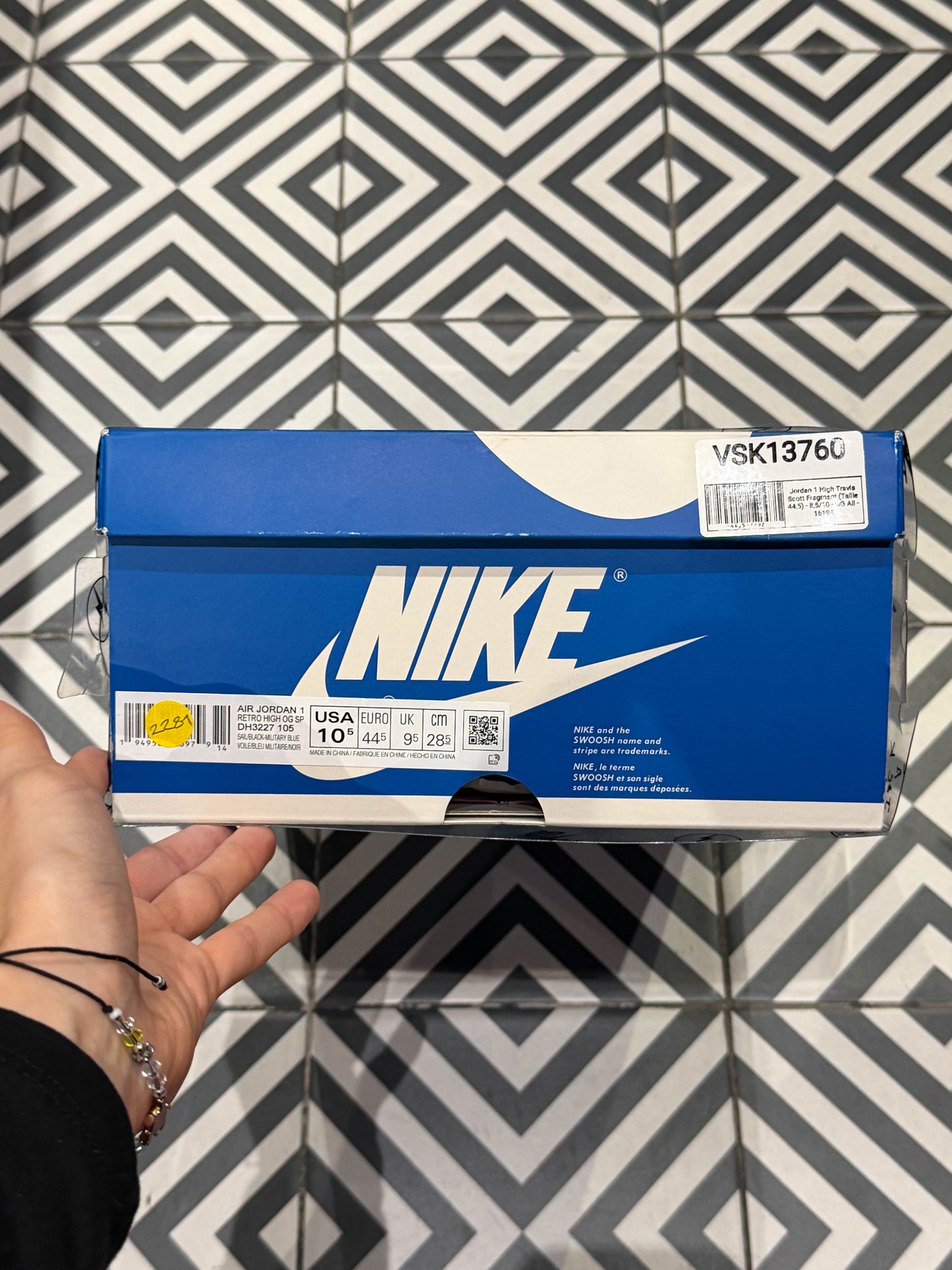 Jordan 1 High Travis Scott Fragment (Taille 44,5)