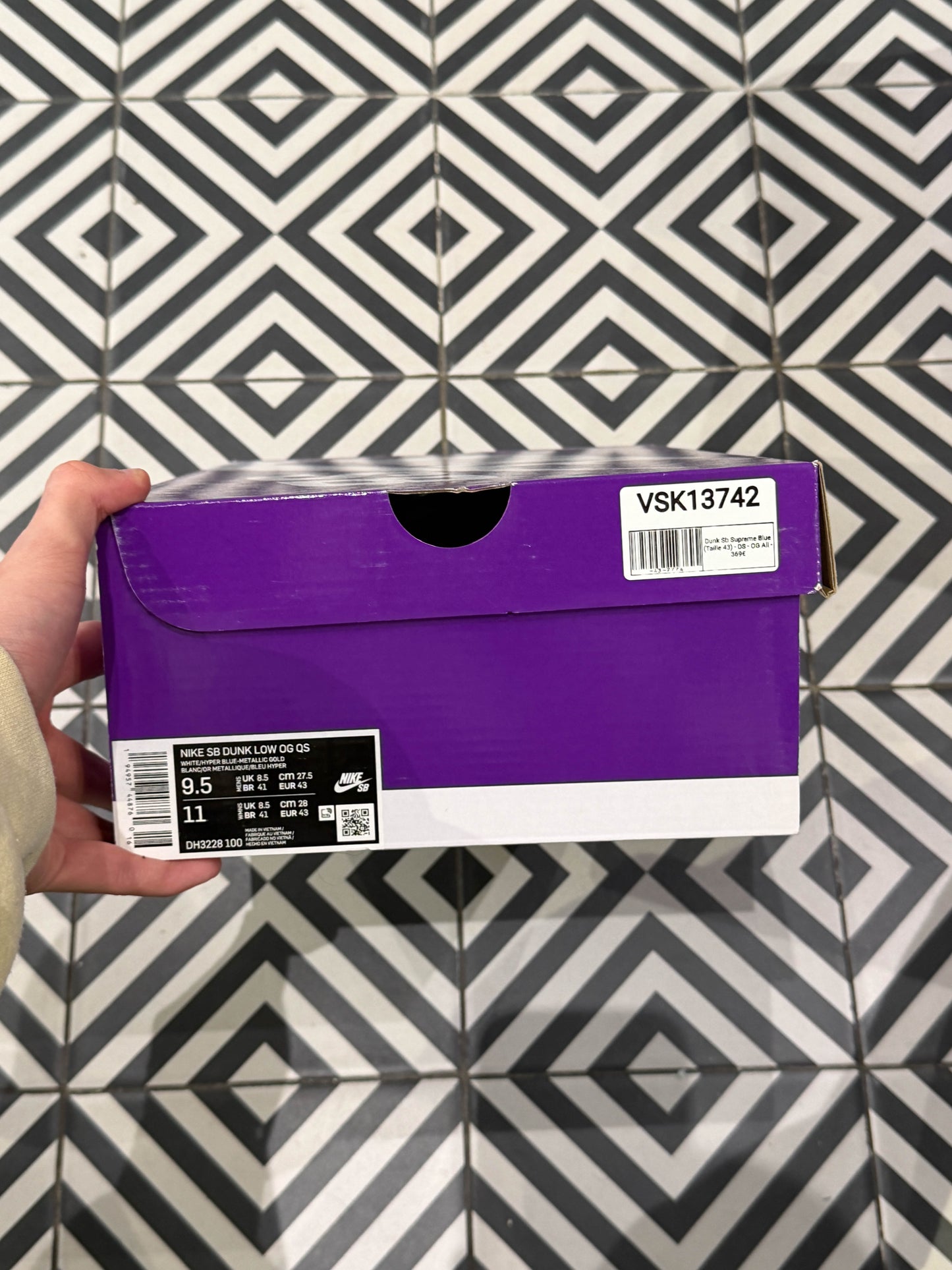 Dunk Sb Supreme Blue (Taille 43)