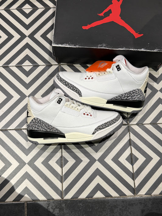 Jordan 3 White Cement Reimagined (Taille 38,5)