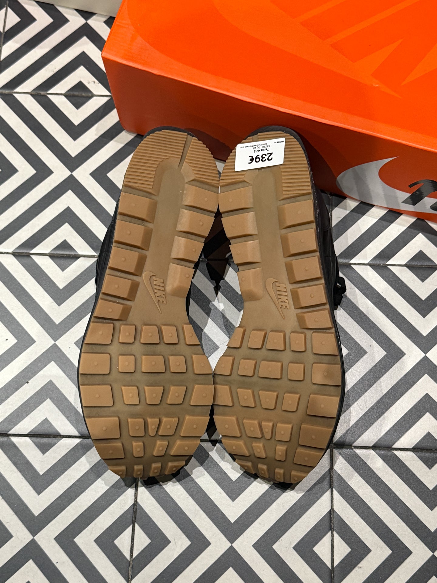 Sacai Vaporwafffle Black Gum (Taille 47,5)