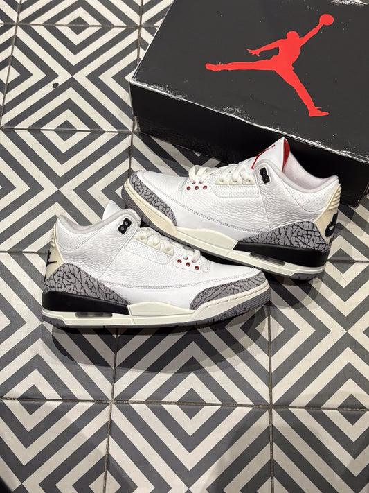 Jordan 3 White Cement Reimagined (Taille 42,5)
