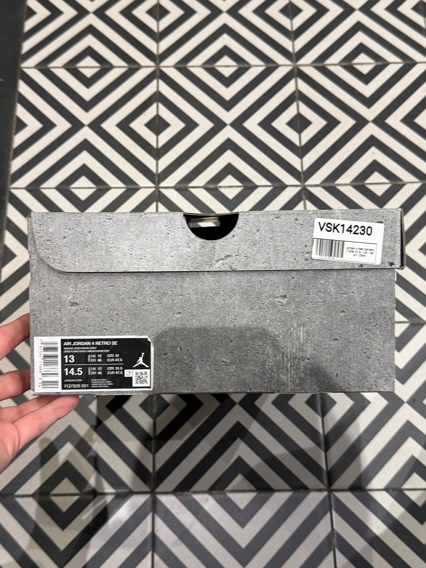 Jordan 4 Wet Cement (Taille 47,5)