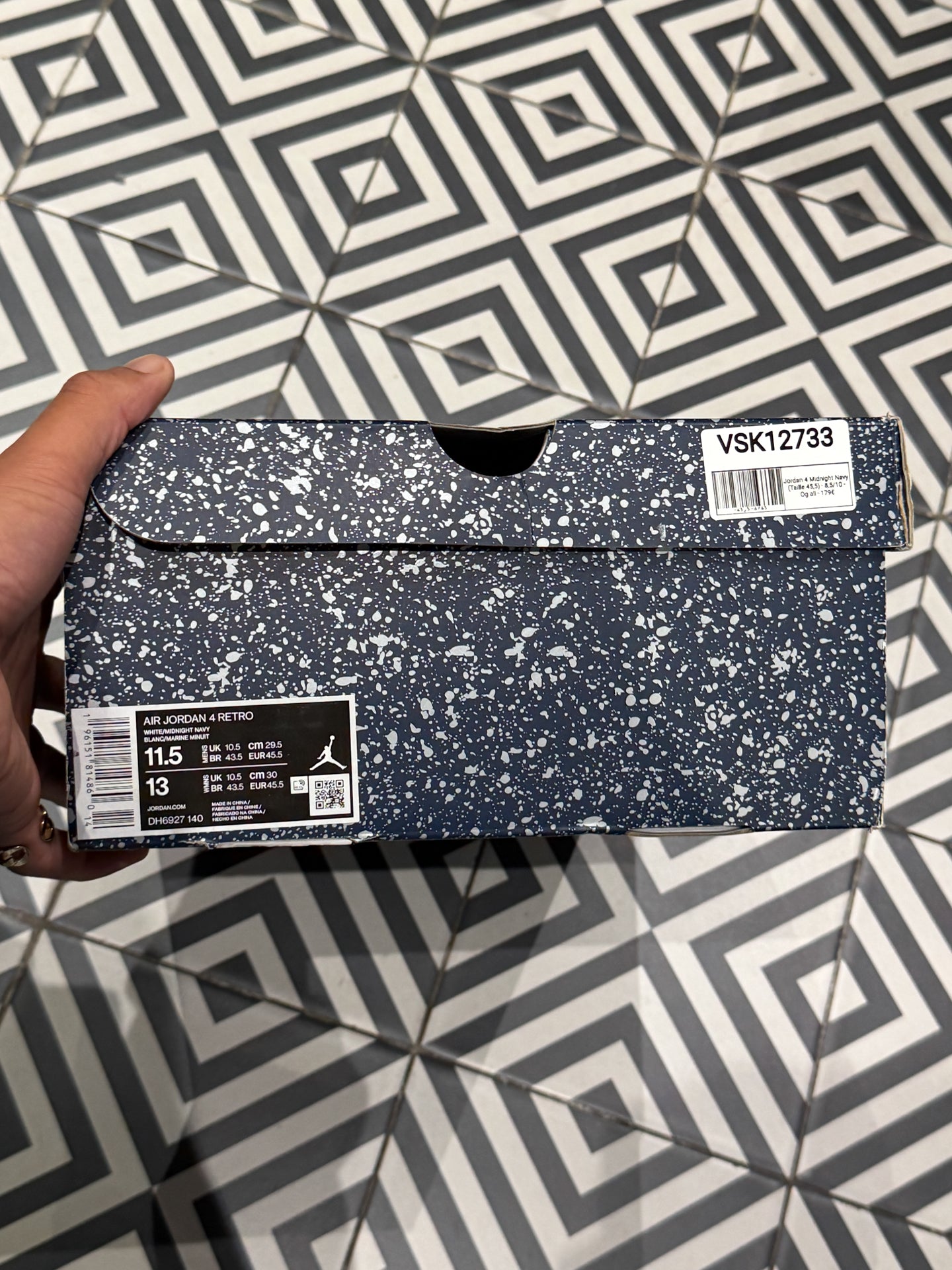 Jordan 4 Midnight Navy (Taille 45,5)