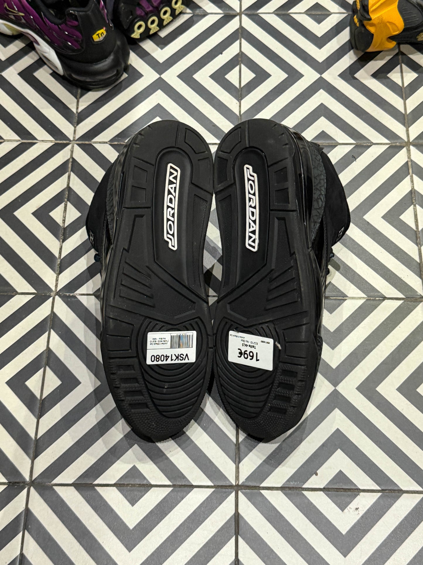 Jordan 3 Black Cat (Taille 44,5)