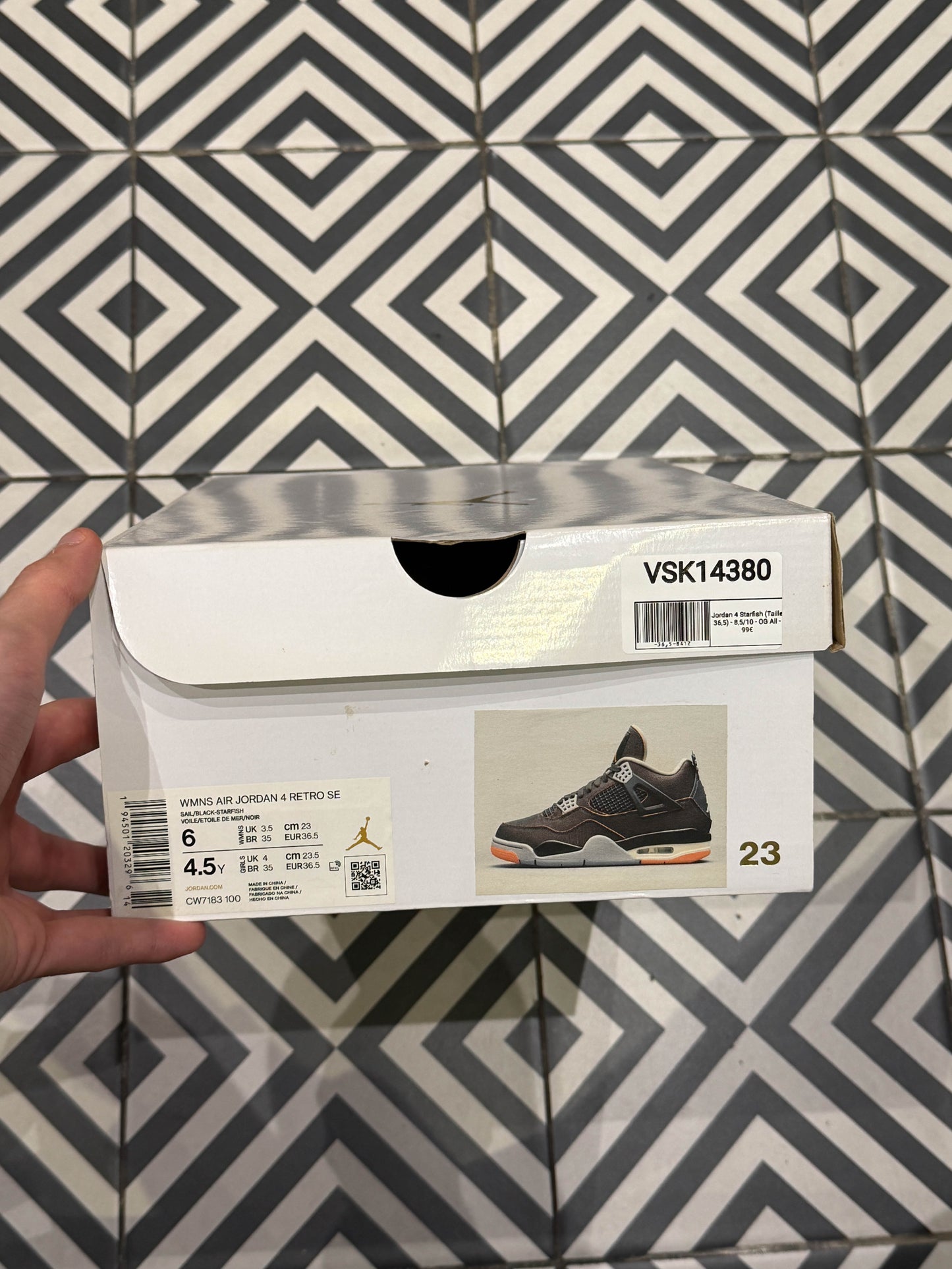 Jordan 4 Starfish (Taille 36,5)