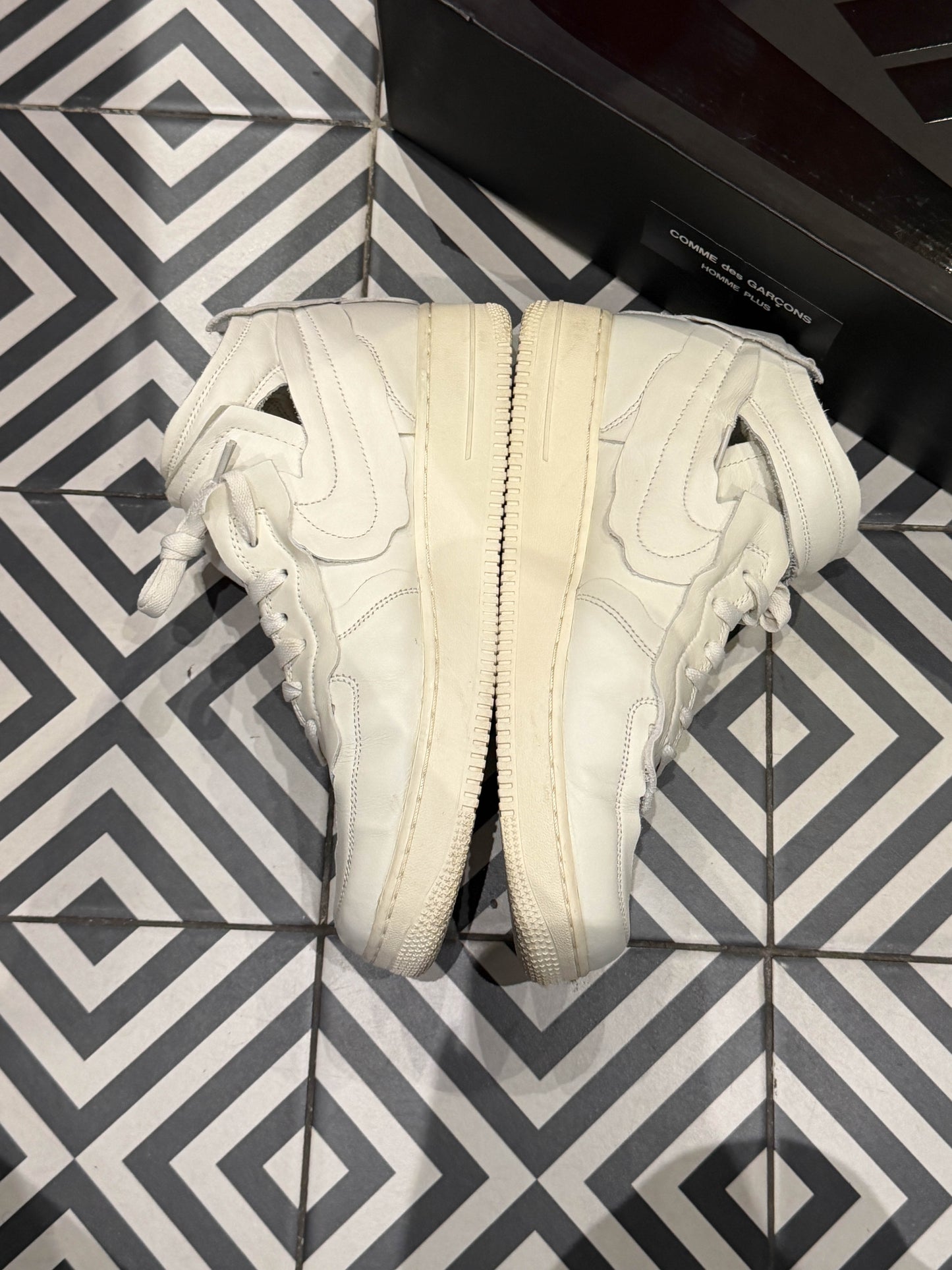 Air Force 1 Mid Comme des Garcons White (Taille 45)