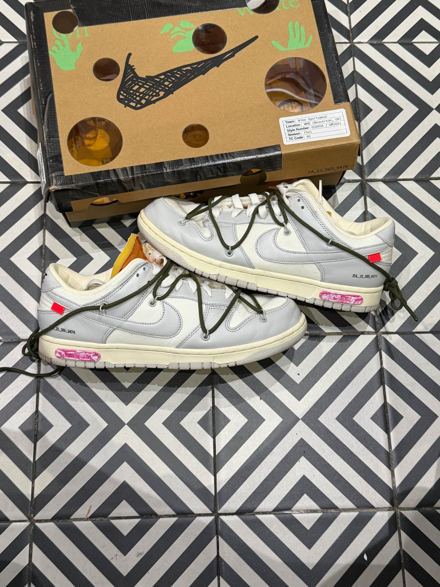 Dunk Low Off-White Lot 22/50 (Taille 44)